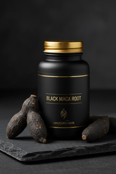 Botella premium de Black Maca suplemento natural